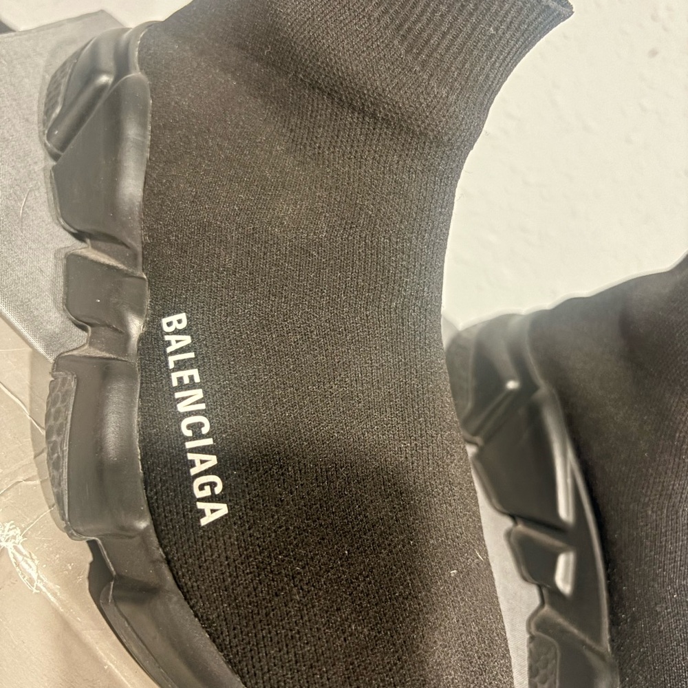 Balenciaga Black Speed Trainer Sock Sneakers - Picture 2 of 4